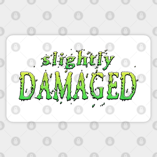 Slightly Damaged Green Magnet by Shawnsonart